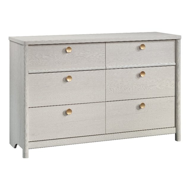 Bowery Hill 6-Drawer Engineered Wood Dresser in Glacier Oak Finish