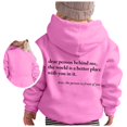 thumbnail image 1 of PMVFHDE Liquidation Chandails en Molleton Col Rond Filles Chandail à Capuchon Manches Longues Chandail en Molleton Doux Graphique Hoody Enfants Mignon Pulls Haut Vêtements pour Filles Rose,130, 1 of 5