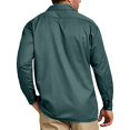 thumbnail image 3 of Dickies Mens Long-Sleeve Work Shirt, L, Lincoln Green, 3 of 6