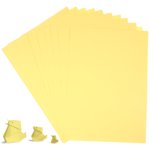 5Pack Eco-friendly Light Yellow Printing Folding Paper A4 Size
