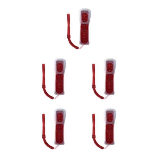 Youkk Télécommande Sans Fil Manette Vibration et Haute Compatibilité Ligne Lisse Plus Manette Rouge 5Ensemble