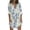 Mint Green, variant on PEZHADA Dresses for Women Plus Size Casual Shirt Dresses Fashion Women Printed Puff Long Sleeve V-Neck Dress Midi Dress Red