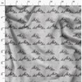 thumbnail image 3 of Soimoi Gray Poly Georgette Fabric Mountain Nature Print Fabric by the Yard 52 Inch Wide, 3 of 6