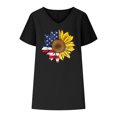 thumbnail image 3 of Birdeem Women V-Neck Print T-Shirts Fashion Comfortable Female Blouses Tops, 3 of 6