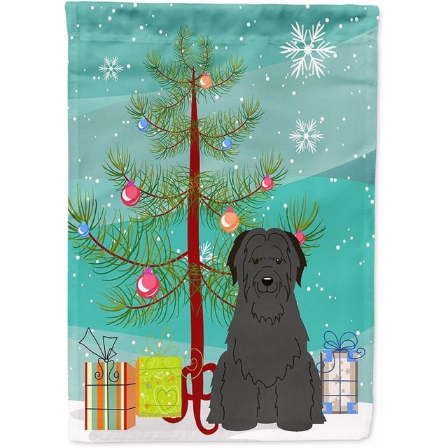 Caroline&#;s Treasures BBCHF Merry Christmas Tree Greater Swiss Mountain Dog House Flag Large Multicolor