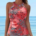 thumbnail image 2 of High Neck Tankini Top Backless Bathing Suit for Women Key Hole Swimsuit Swim Top Only, 2 of 7