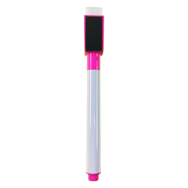 Magnetic Whiteboard Marker Single Pink Pen with Eraser Cap Fine Tip Low Odor Dry Erase MarkersforWhiteboard Board Office School Home Use Magnetic Dry Erase Markers Single Pen