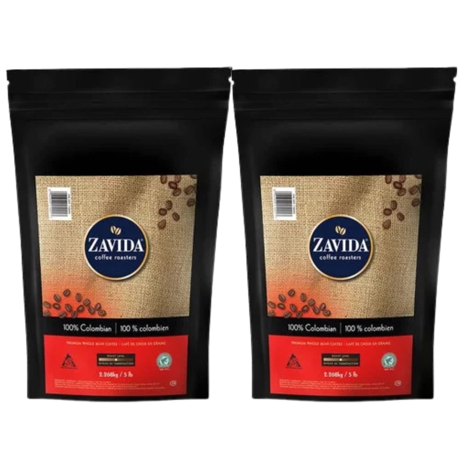Zavida® - Colombian Whole Bean Coffee 2 x 5 lb Bags