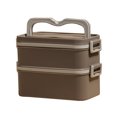 thumbnail image 1 of TopLLC Bento Box for Adult, Portable Double Layer Plastic Food Containers Lunch Box with Utensils, Leak-Proof BPA-Free Reusable Meal Prep Container Microwave & Dishwasher Safe for School Work Travel, 1 of 7