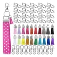 thumbnail image 2 of 60pcs/set Keychain Hardware Set Assorted Color Key Fob Practical Hardware Kit Keychain Hardware Set for Homemade Handmade DIY, 2 of 9