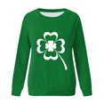 thumbnail image 4 of QIPOPIQ Chandails à Manches Longues pour Femmes T-Shirts de la Saint-Patrick Chandail Shamrock T-Shirt Vert Hauts T-Shirts de la Saint-Patrick Tuniques à Col Rond pour Dames T-Shirts de Fête T-Shirts Graphiques Aubaines, 4 of 4