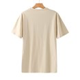 thumbnail image 5 of EQWLJWE Hauts d'Été pour Femmes Hauts pour Femmes Liquidation Mode Femme T-Shirt à Manches Courtes Col Rond Imprimé Blouse Ample, 5 of 5