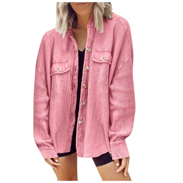CEHVOM Manteau Cardigan de Couleur pour Femmes, Manteau de Complet, Manteau à Manches Longues, Liquidation