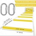 thumbnail image 2 of ISOP Rope Ladder Fire Escape Use | Emergency Exit Ladder 8/13/16/25/32 ft | Retractable Safety Rope Ladders with Carabiners – Lightweight & Compact | Multi Function | Reusable, 2 of 8