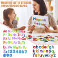 thumbnail image 2 of Magnetic Alphabet 243 Pieces Uppercase Lowercase Foam Letters Abc Fridge Refrigerator Educational Spelling Learning Toy Magnets, 2 of 8