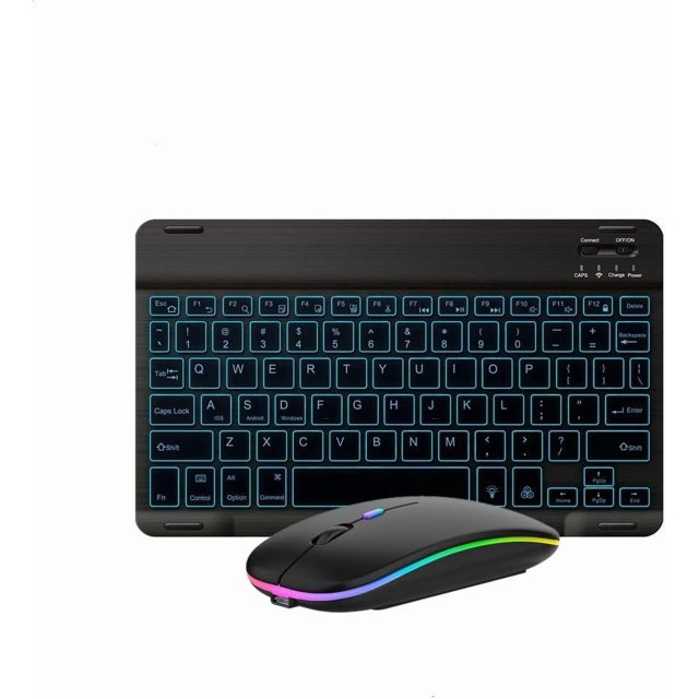 Bluetooth Keyboard and Mouse Combo for iPad - Rechargeable Wireless Keyboard.
