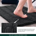 thumbnail image 4 of CHUN YI Anti-slip Bathroom Mat Absorbent Plush Polyester, 16"x24", Grayish blue, 4 of 6