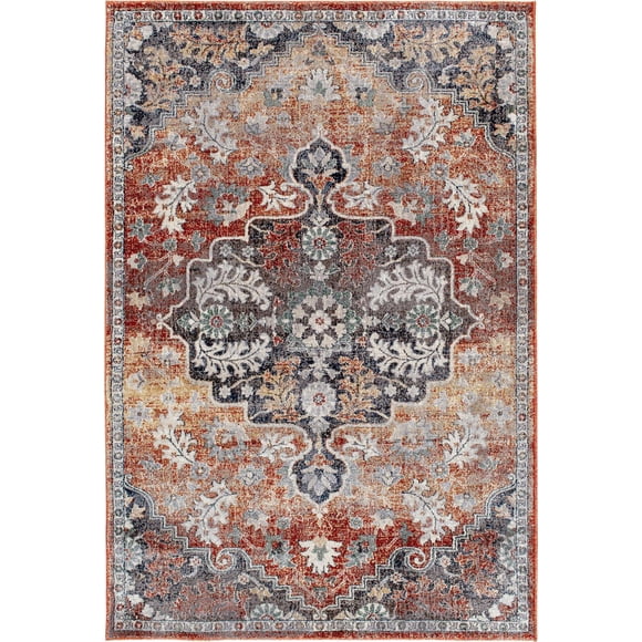 Pescara Blue and White Woven Area Rug