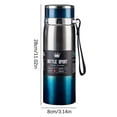 thumbnail image 3 of Boovnll Travel Coffee Mug, Winter Portable Rope Insulation Cup Stainless Steel Outdoor Vehicle Mounted Large Capacity Insulation Cup 1000Ml, Insulated Cup, 3 of 5