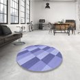 thumbnail image 4 of Ahgly Company Tapis d'Intérieur Lavable en Machine Rectangle Transitionnel Jeans Bleu, 5 Pieds x 8 Pieds, 4 of 7
