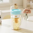 thumbnail image 1 of Feltree 2L Plastic Pitcher with Lid for Iced Tea, Lemonade and Infused Water - Heat Resistant, Dishwasher Safe, Bpa-Free - Ideal for Kitchen, Home, Party, Bar, Wedding, 1 of 8