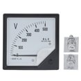 thumbnail image 4 of Analog Voltmeter AC 0‑500V Pointer Volt Meter Panel Needle Voltage Gauge for Equipment, 4 of 14