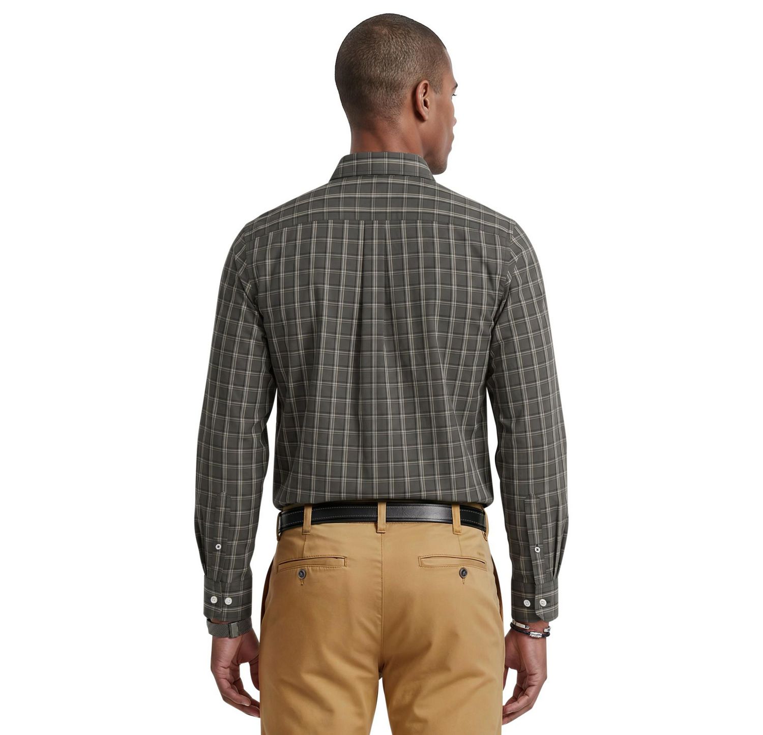 Chemise boutonnée à carreaux Performance Confort pour homme IZOD
