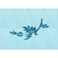 thumbnail image 1 of Ahgly Company Machine Washable Indoor Rectangle Transitional Blue Diamond Blue Area Rugs, 8' x 10', 1 of 7