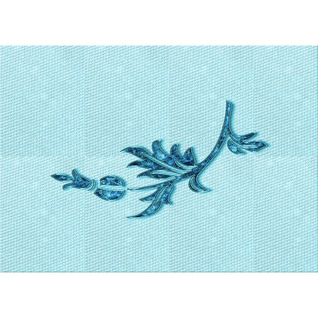 Ahgly Company Machine Washable Indoor Rectangle Transitional Blue Diamond Blue Area Rugs, 8' x 10'
