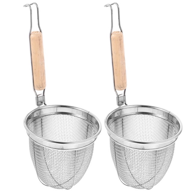 MasteelfCA 2pcs Stainless Steel Multifunctional Colander Dumpling Noodle Strainer Kitchen Gadget Kitchen Supplies for Home Restaurant
