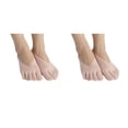 thumbnail image 1 of stanreset Polyester Low-Cut Liners Socks Women Adore Feet Happy All Day Long General Size Toe Socks Pink 2Set, 1 of 6