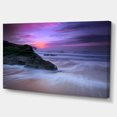 thumbnail image 2 of Vagues à Mouvement Lent sur Treuil Plage - Impression sur Toile, 2 of 3