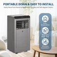 thumbnail image 3 of Ourlova 8,000 BTU Portable Air Conditioner Cools Rooms Up to 350 Sq.Ft, 3-In-1 Functionality, Quiet Operation, Remote Control,24H Timer, 3 of 4