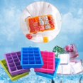 thumbnail image 2 of Ice Cube Mold Silicone Large Ice Cube Mold 15-Grid Mould Tray Maker Rectangle Kitchen Bar Tool, 2 of 6