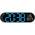 thumbnail image 4 of TACILIP Alarm Clock, 17.3-inch Living Room Wall Clock with Multifunctional LED Electronic Clock Large Size Alarm Clock Temperature and Humidity Clock, Gifts for Her, 4 of 5