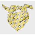 thumbnail image 3 of Bimba Foulard Foulard en Pure Soie Imprimée à Pois Jaunes et Raton Laveur Animal, Bandanas Foulard Tête Cou pour Femmes 40 x 40 Pouces, 3 of 6