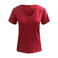 thumbnail image 4 of Pompotops Womens Summer Fasion Short Sleeve V Neck Solid Color Casual T Shirt Tops, 4 of 8