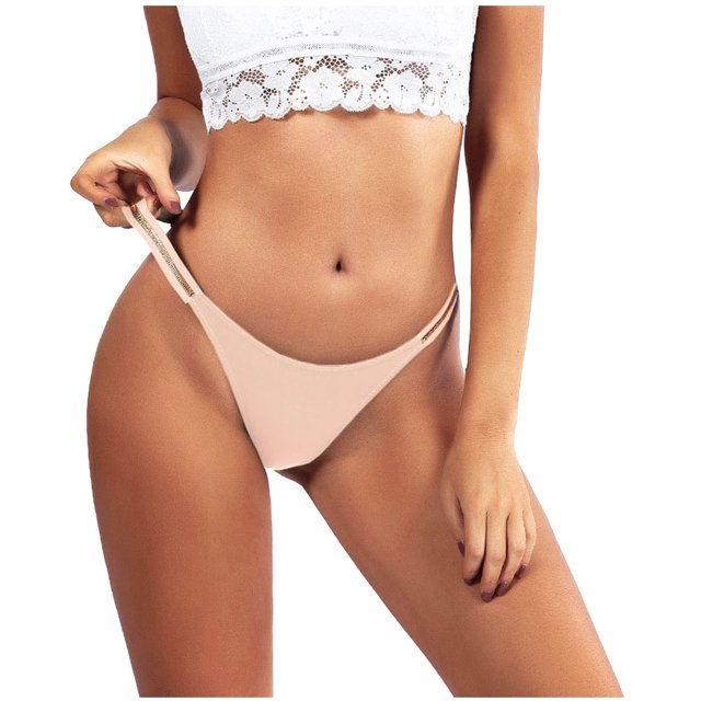 Jusqu'à 65 % de Rabais Culottes String pour Femmes Mode Aguichant Sans Traces Transparentes Taille Basse Culottes String Femmes Grande Taille sous-Vêtements Aguichant