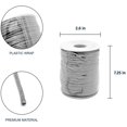 thumbnail image 2 of LEEYNEER - 2mm x 100 yards Satin Rattail Cord Shamballa Nylon Macrame Kumihimo string, 2 of 2