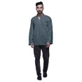thumbnail image 1 of Atasi Kurta Traditionnel en Coton Imprimé à Col Mandarin pour Hommes Chemise Décontractée, 1 of 5