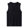 thumbnail image 4 of JDQJBZ Débardeurs pour Hommes Été Couleur Unie Col Rond Sans Manches Hauts Extensibles, 4 of 4