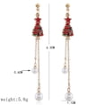thumbnail image 2 of Christmas Earrings Candy Cane Xmas Tree Bell Dangle Earrings Drop Earrings, 2 of 10