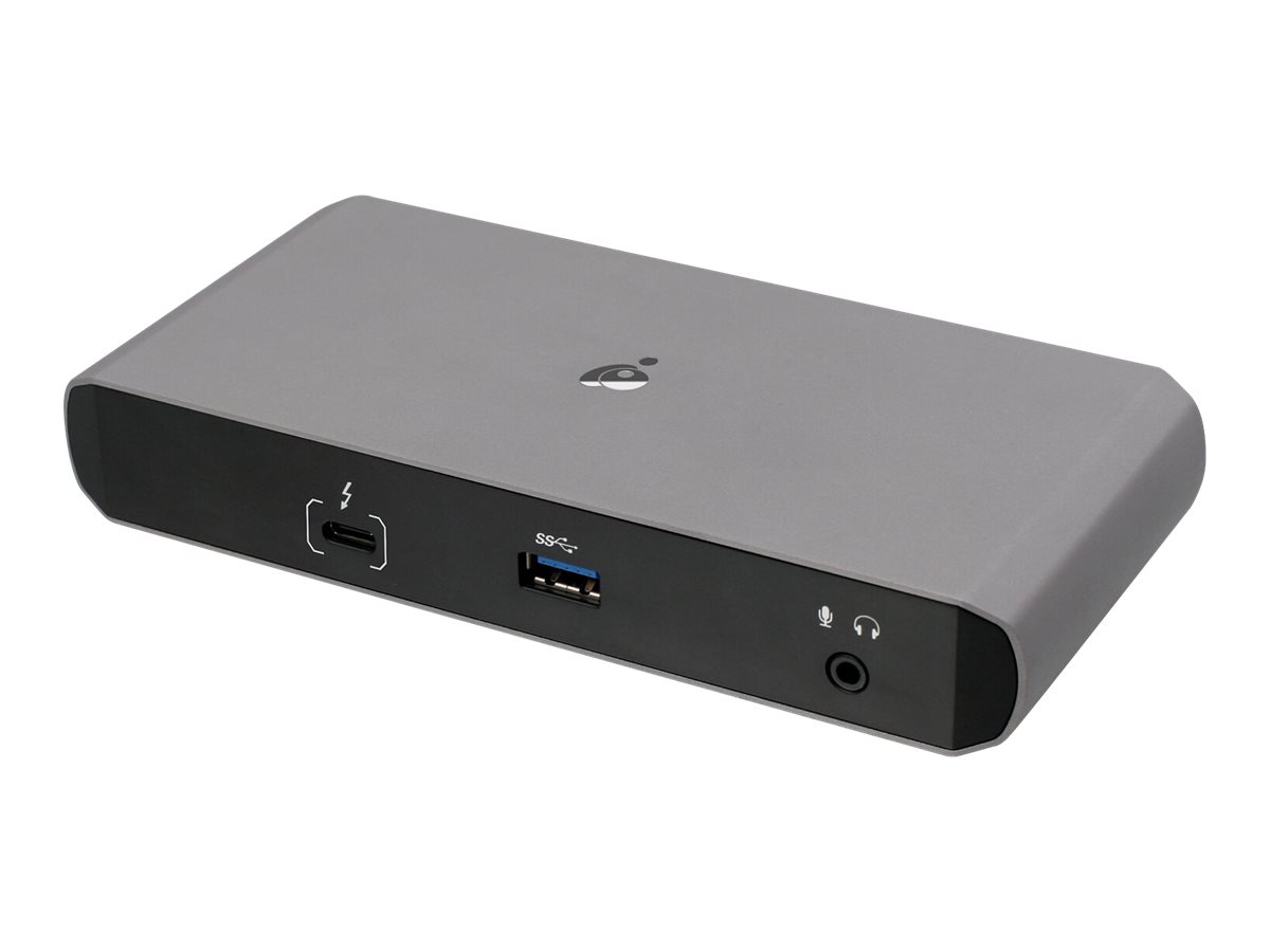IOGEAR Quantum station d'Accueil Double Mode Thunderbolt 3 Pro - Thunderbolt 3 - 2 x DP - 1GbE
