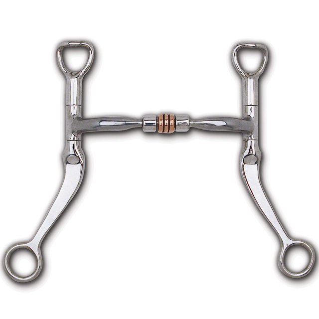 Myler Tige Plate avec Fer Doux Confort Snaffle avec Rouleau en Cuivre