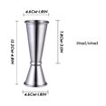 thumbnail image 4 of Mesureur de Vin en Verre Inoxydable 304 Double Tête Verre à Cocktail 30/60ML, 4 of 9