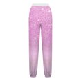 thumbnail image 4 of Pants for Women, Women Fashion Color Blocked Printed Drawstring Pants, 4 of 5