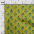 thumbnail image 1 of oneOone Polyester Lycra Fabric Leaves & Floral Block Print Sewing Fabric BTY 56 Inch Wide, 1 of 4