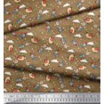 thumbnail image 2 of Soimoi Rayon Fabric Dot,Cloud & Bird Cartoon Print Sewing Fabric Yard 42 Inch Wide, 2 of 3