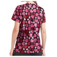 thumbnail image 2 of RKSTN Women Short Sleeve V-neck Tops Working Uniform Blouse, 2 of 3
