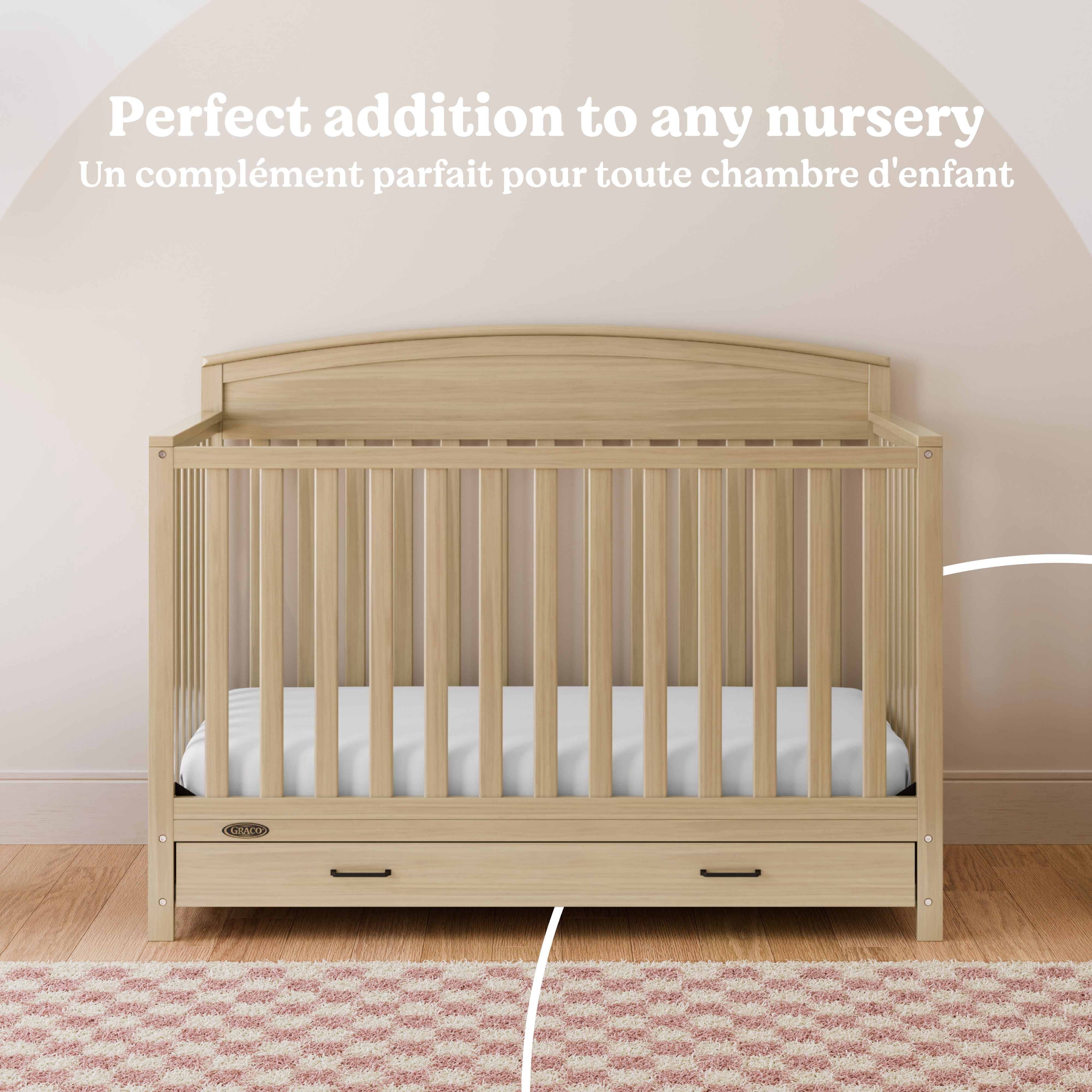 Lit de Bébé avec Tiroir Benton de Graco, Bois flotté
